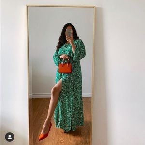 Zara long dress bloggers favorite